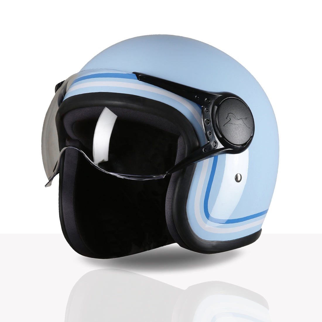 TVS MissFit Helmet for Women | Lightweight Ladies Helmet for Scooty | Stylish Girls Helmet with Extreme Comfort Fit | Women Helmet with Clear Visor | DOT & ISI Certified Helmet for Woman